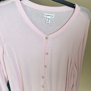 Light Pink Long Sleeve Cardigan